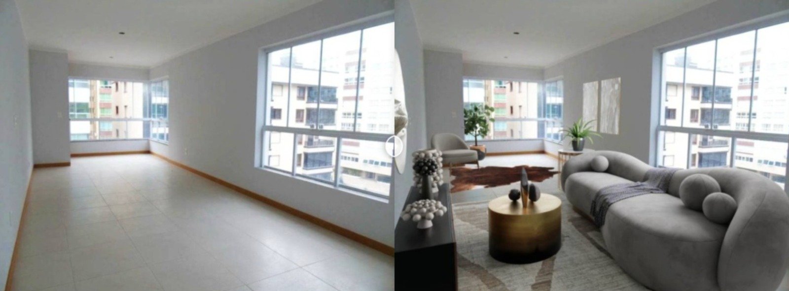 Ejemplo de Home Staging en salón moderno en Zaragoza